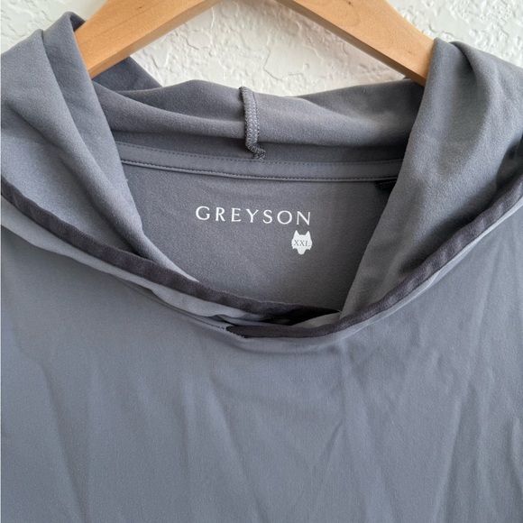GREYSON Men’s Colorado Stingray Gray Hoodie Sweater Top Long Sleeve XXL - Picture 6 of 9